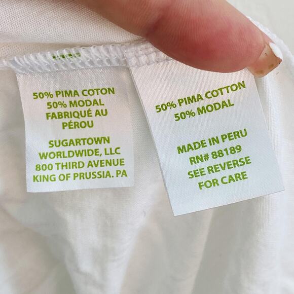 Lilly Pulitzer Tank Top Womens Medium Solid White Halter Pima Cotton minimalist - Picture 3 of 5